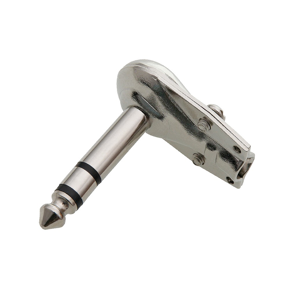 Wtyk Jack 6,3 ST METAL kątowy 1 sztuka