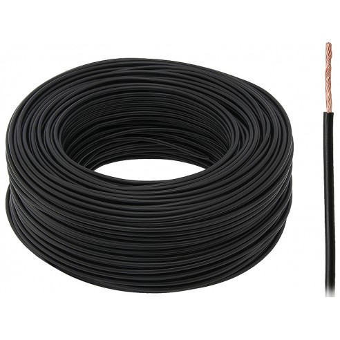 Przewód LgY 1 x 0,5 Elektrokabel CZARNY 1 Metr