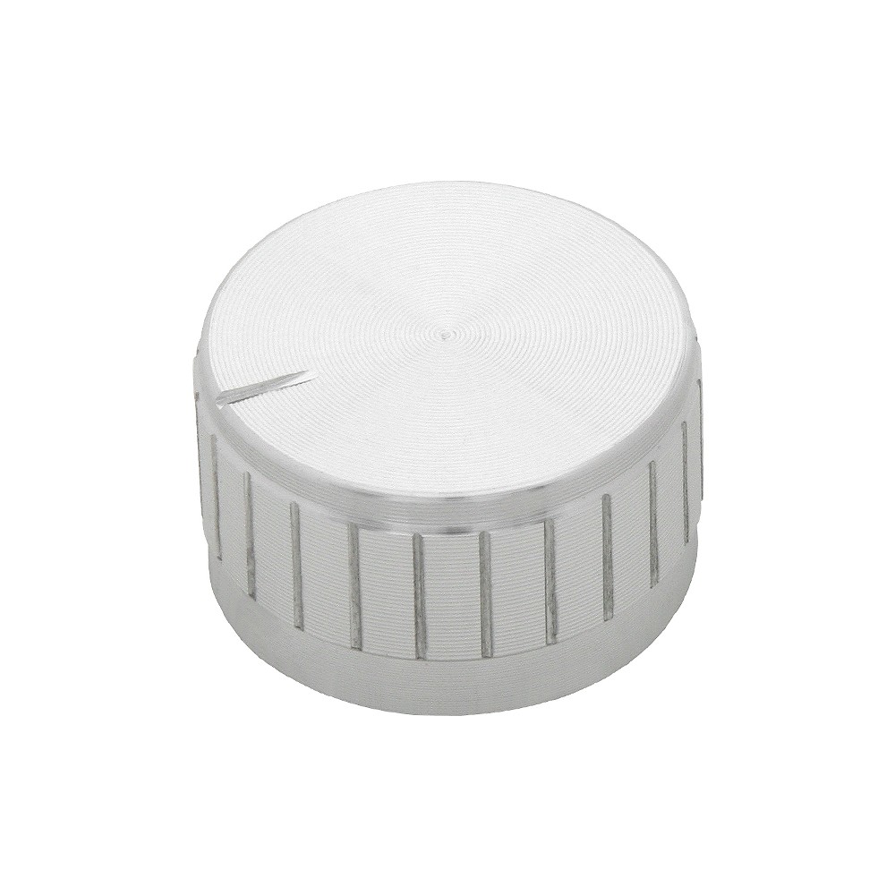 Gałka potencjometru srebrna średnica 30mm 1 Sztuka