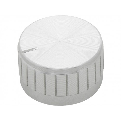 Gałka potencjometru srebrna średnica 30mm 1 Sztuka