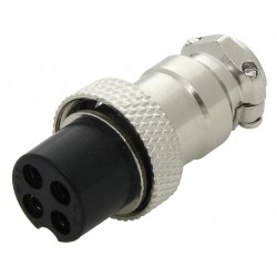 Wtyk CB mikrofonowy 4PIN na kabel