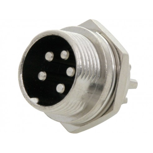 Gniazdo CB mikrofonowe 5PIN do obudowy 1 Sztuka