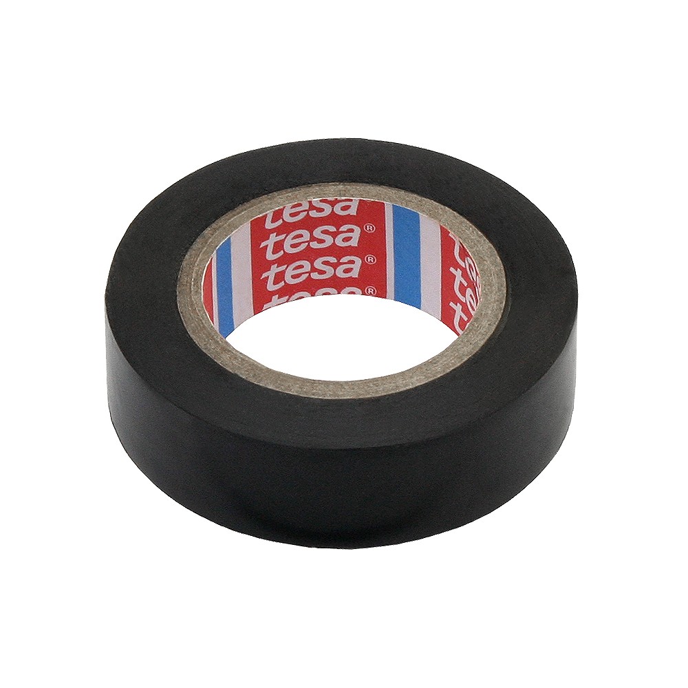Taśma klejąca TESA 10m 15mm PVC CZARNA