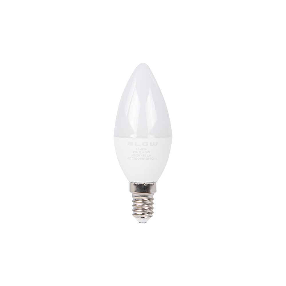 Żarówka LED  E14 C37 ECO 5W biała