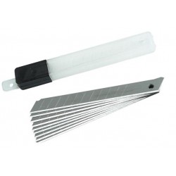 OSTRZE WYMIENNE 9MM SZT.10 PUDEŁKO PLASTIKOWE
