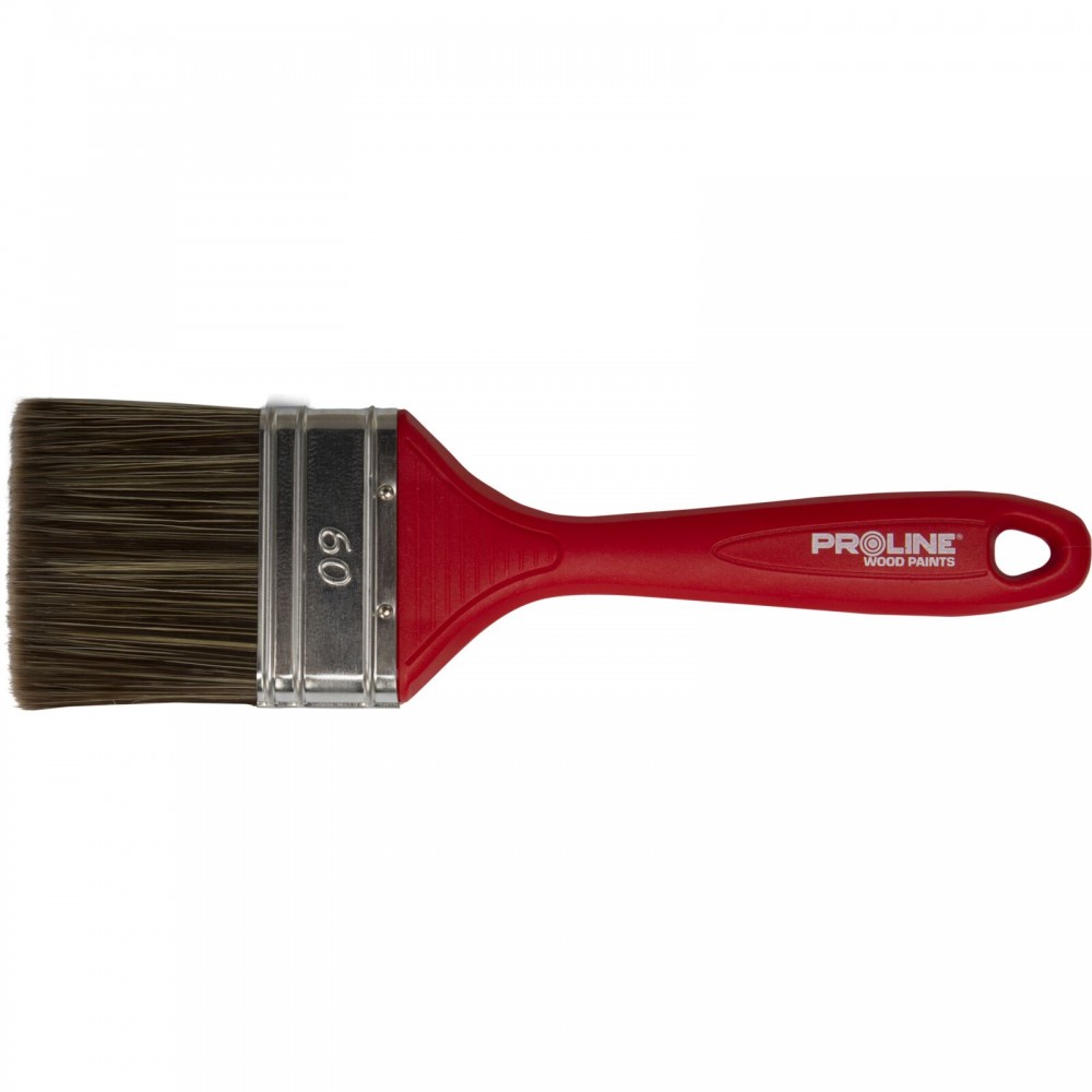 PĘDZEL PŁASKI STANDARD 20MM,RĄCZKA PLASTIK,DO DREW.,PROLINE