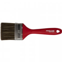 PĘDZEL PŁASKI STANDARD 50MM,RĄCZKA PLASTIK,DO DREW.,PROLINE