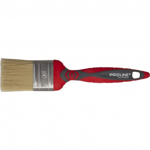PĘDZEL PŁASKI PREMIUM 50MM,RĄCZKA 2K-TPR,SS,UNIW.,PROLINE