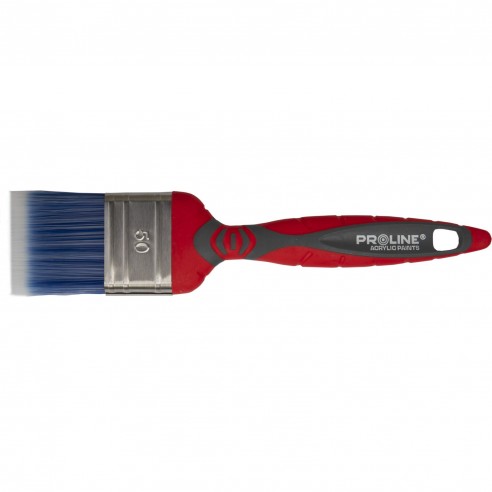 PĘDZEL PŁASKI PREMIUM 20MM,RĄCZKA 2K-TPR,SS,AKRYL,PROLINE