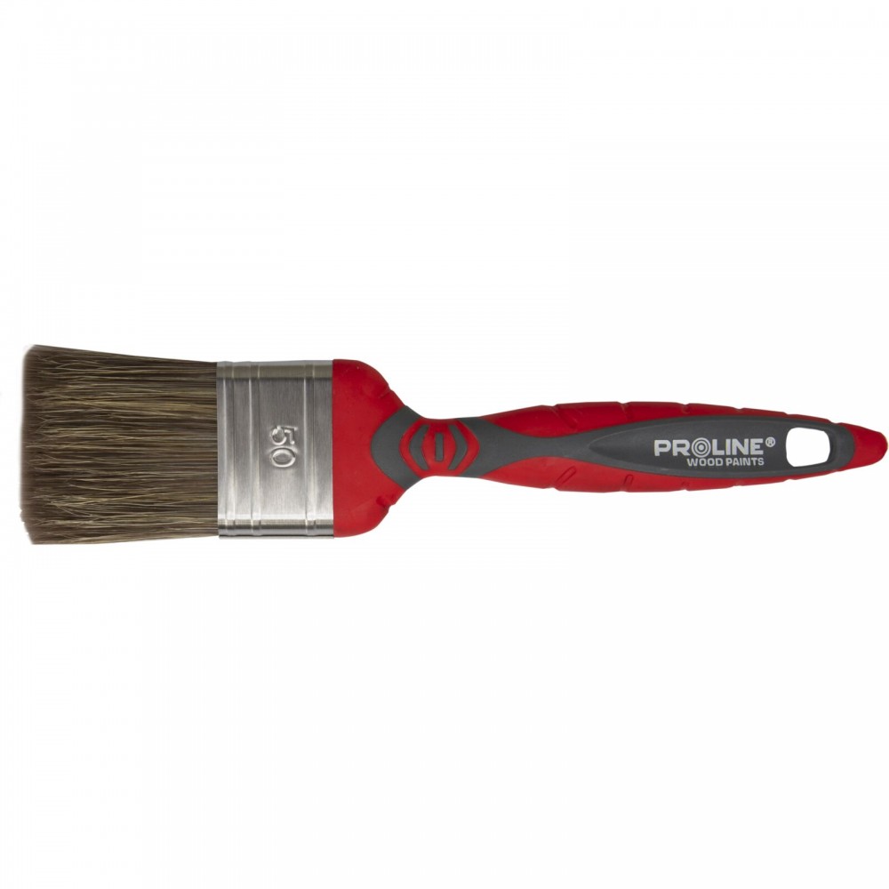 PĘDZEL PŁASKI PREMIUM 30MM,RĄCZKA 2K-TPR,SS,DO DREW.,PROLINE