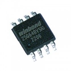 Pamięć 25Q64BVSIG Flash serialna 64M-bitowa 3V Oryginał WINBOND