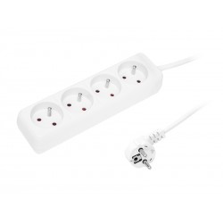 Przedłużacz sieciowy PR-470P 4-Gniazda z uziemieniem 1,5m biały 3x1,5mm