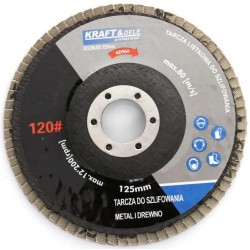 Tarcza listkowa 125mm P120 KD969 Kraft&Dele 1 sztuka