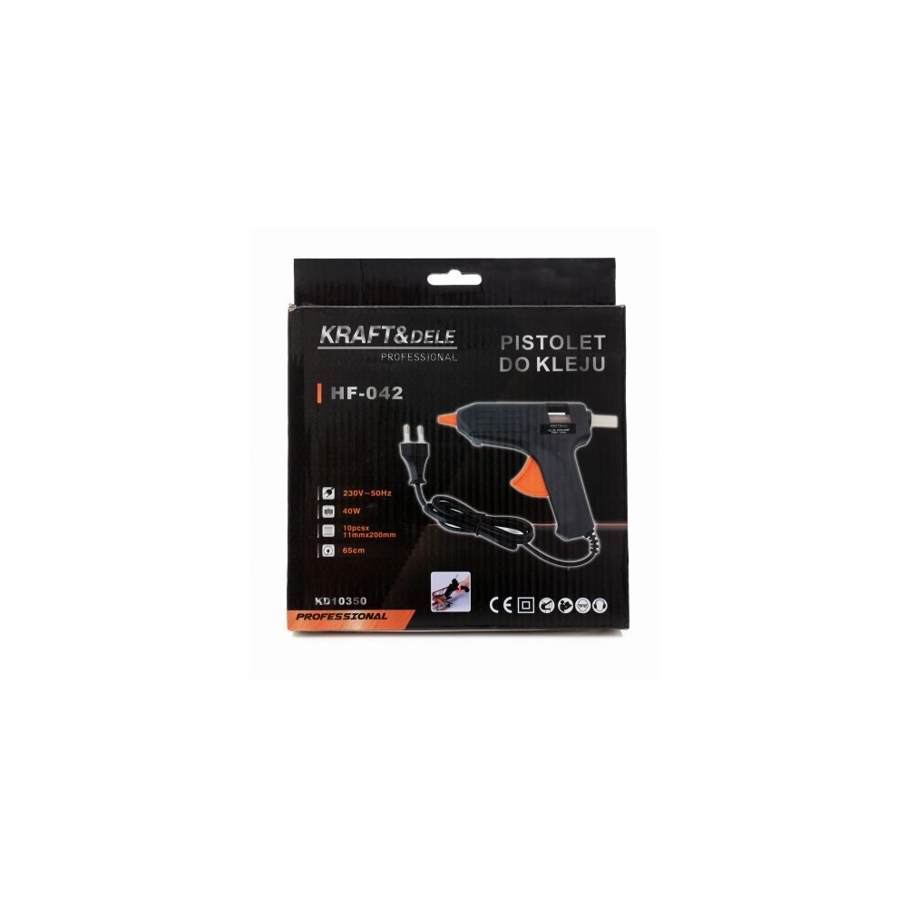 PISTOLET DO KLEJU NA GORĄCO 40W + 7 WKŁADÓW KD10350