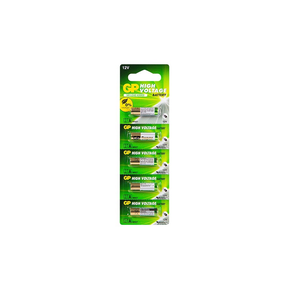 Bateria LR27A GP 12V 7,7x28mm 5 sztuk