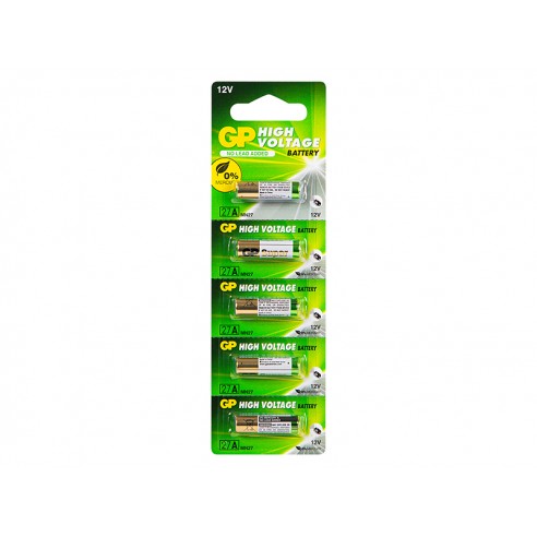 Bateria LR27A GP 12V 7,7x28mm 5 sztuk