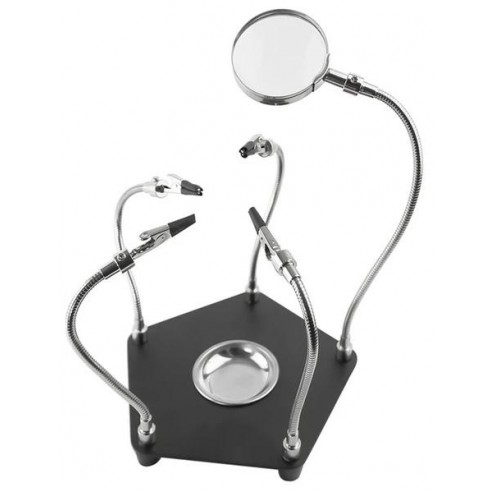 Lupa Trzecia Ręka Przyrząd Do Lutowania Uchwyt USB TE-806