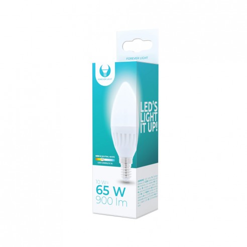 Żarówka LED E14 C37 10W 230V 4500K 900lm ceramiczna Forever Light