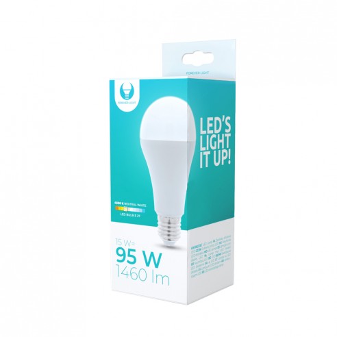 Żarówka LED E27 A65 15W 230V 4500K 1460lm Forever Light