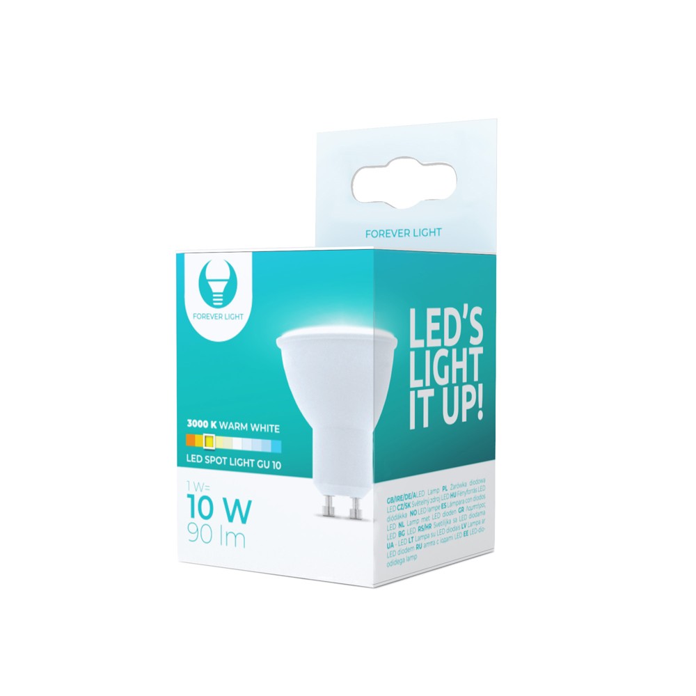 Żarówka LED GU10 1W 230V 3000K 90lm Forever Light