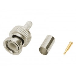 Wtyk BNC 50ohm zaciskany RG58 Cu