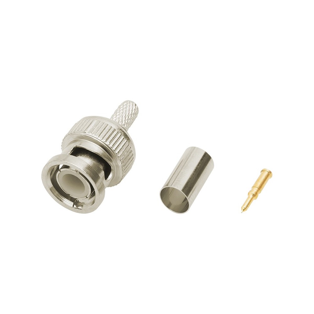 Wtyk BNC 50ohm zaciskany RG58 Cu