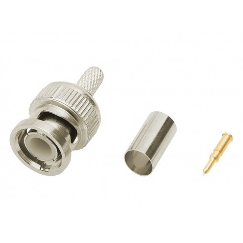 Wtyk BNC 50ohm zaciskany RG58 Cu