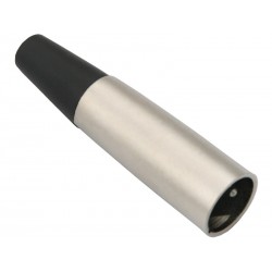 Wtyk mikrofonowy XLR 3P na kabel gładki 1 SZTUKA