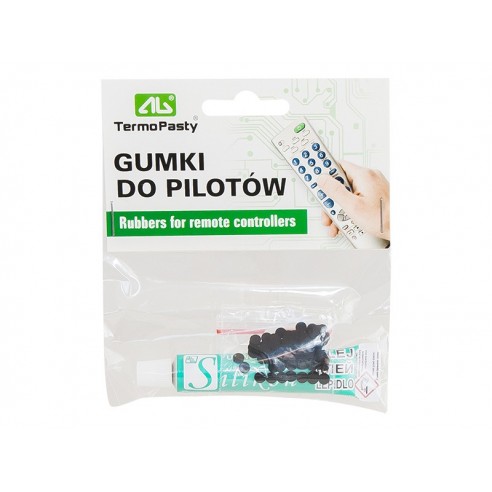 Gumki do pilotów z klejem