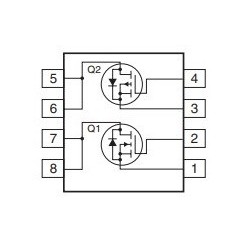 FDS8962C Podwójny Mosfet P i N FDS8962