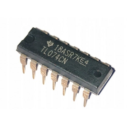 Wzmacniacz Operacyjny TL074 CN DIP-14 Oryginał TI