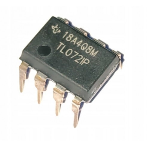 Wzmacniacz Operacyjny TL072 IP DIP-8 Oryginał TI