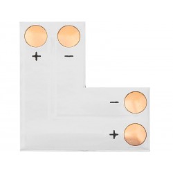 Konektor do taśm LED typu "L" 8mm 2pin 1 sztuka