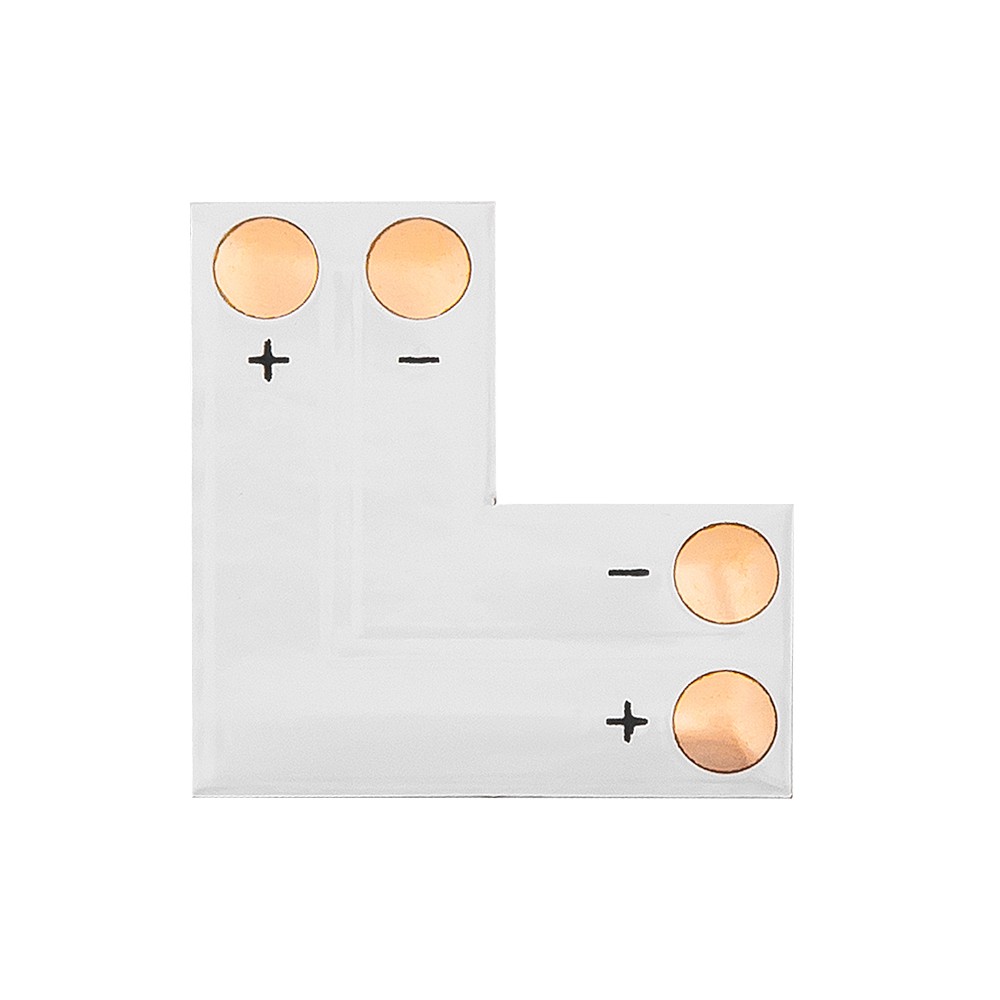 Konektor do taśm LED typu "L" 8mm 2pin 1 sztuka