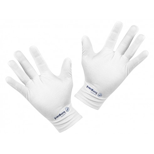 Rękawice białe gloves L (para)