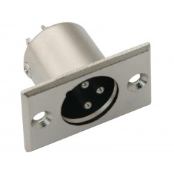 Wtyk mikrofonowy XLR 3P do obudowy  1 szt