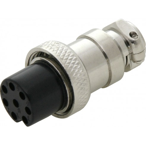 Wtyk CB mikrofonowy 8PIN na kabel 1 sztuka