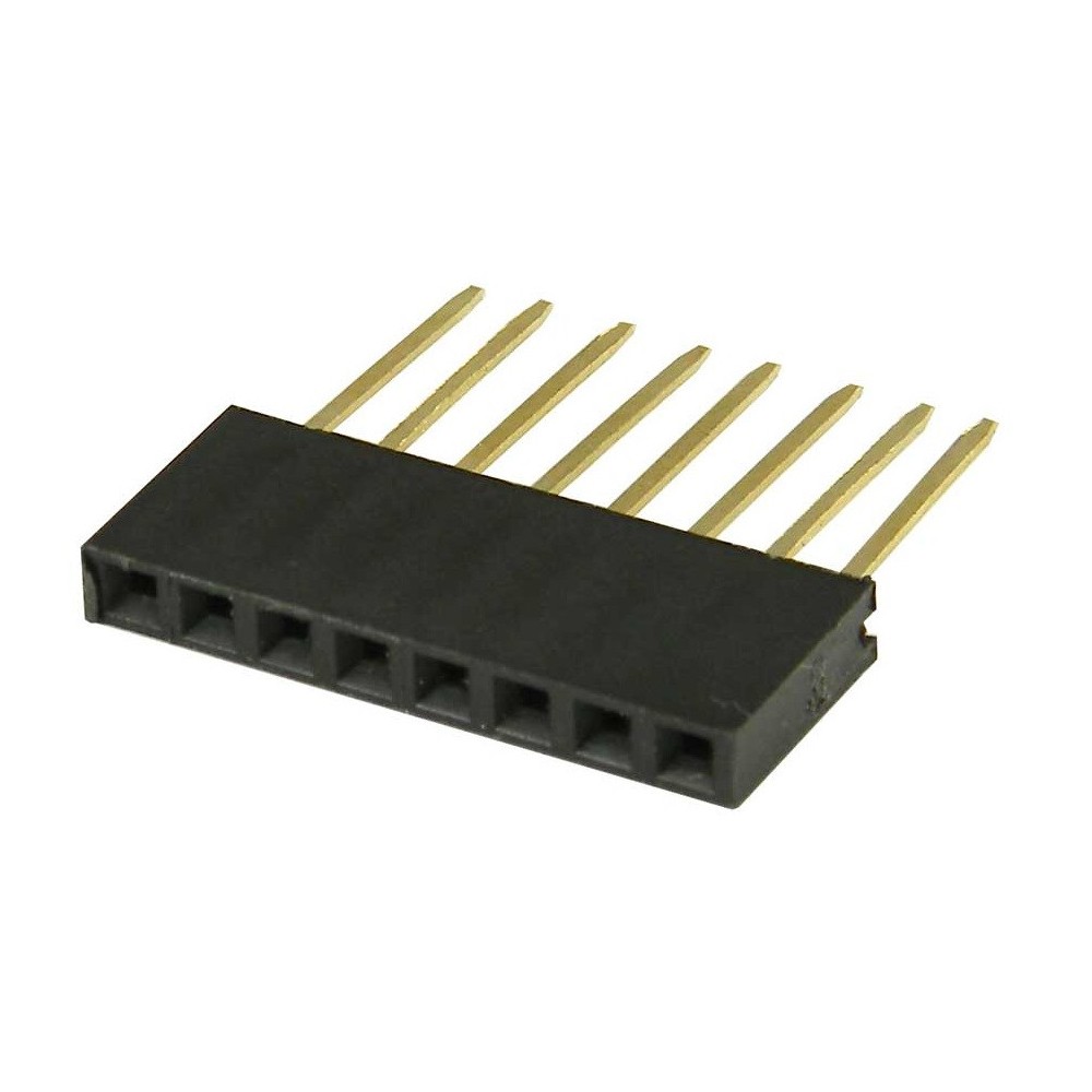 Gniazdo Żeńskie 1x8 2,54 długie 8pin
