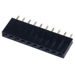 Gniazdo Żeńskie 1x10 2,54 krótkie 10pin