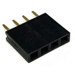 Gniazdo Żeńskie 1x4 2,54 krótkie 4pin