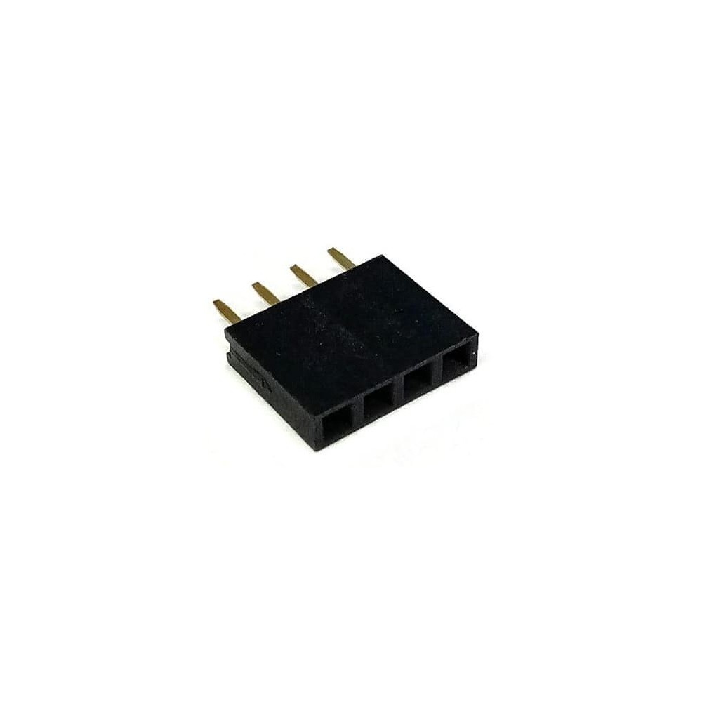Gniazdo Żeńskie 1x4 2,54 krótkie 4pin