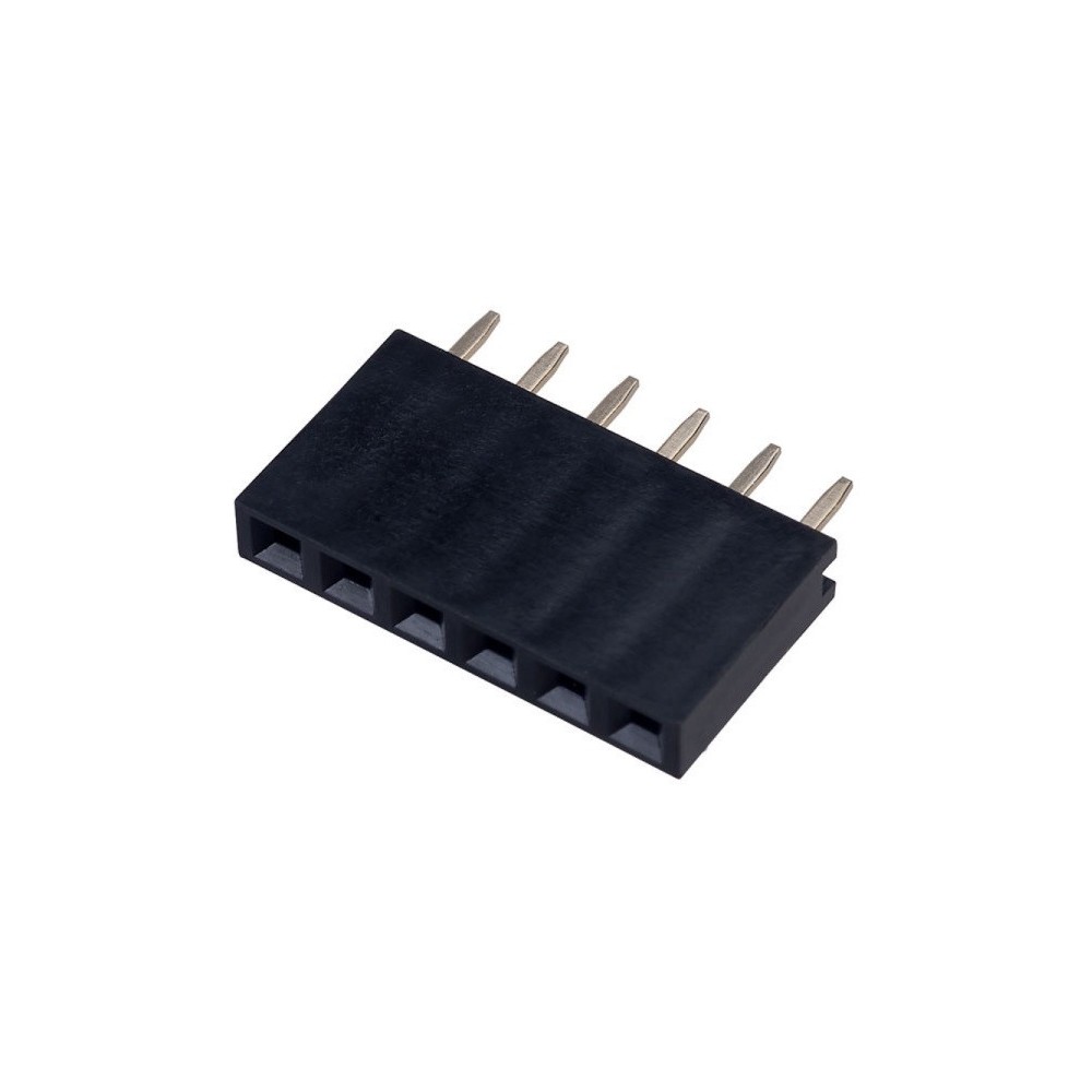 Gniazdo Żeńskie 1x6 2,54 krótkie 6pin