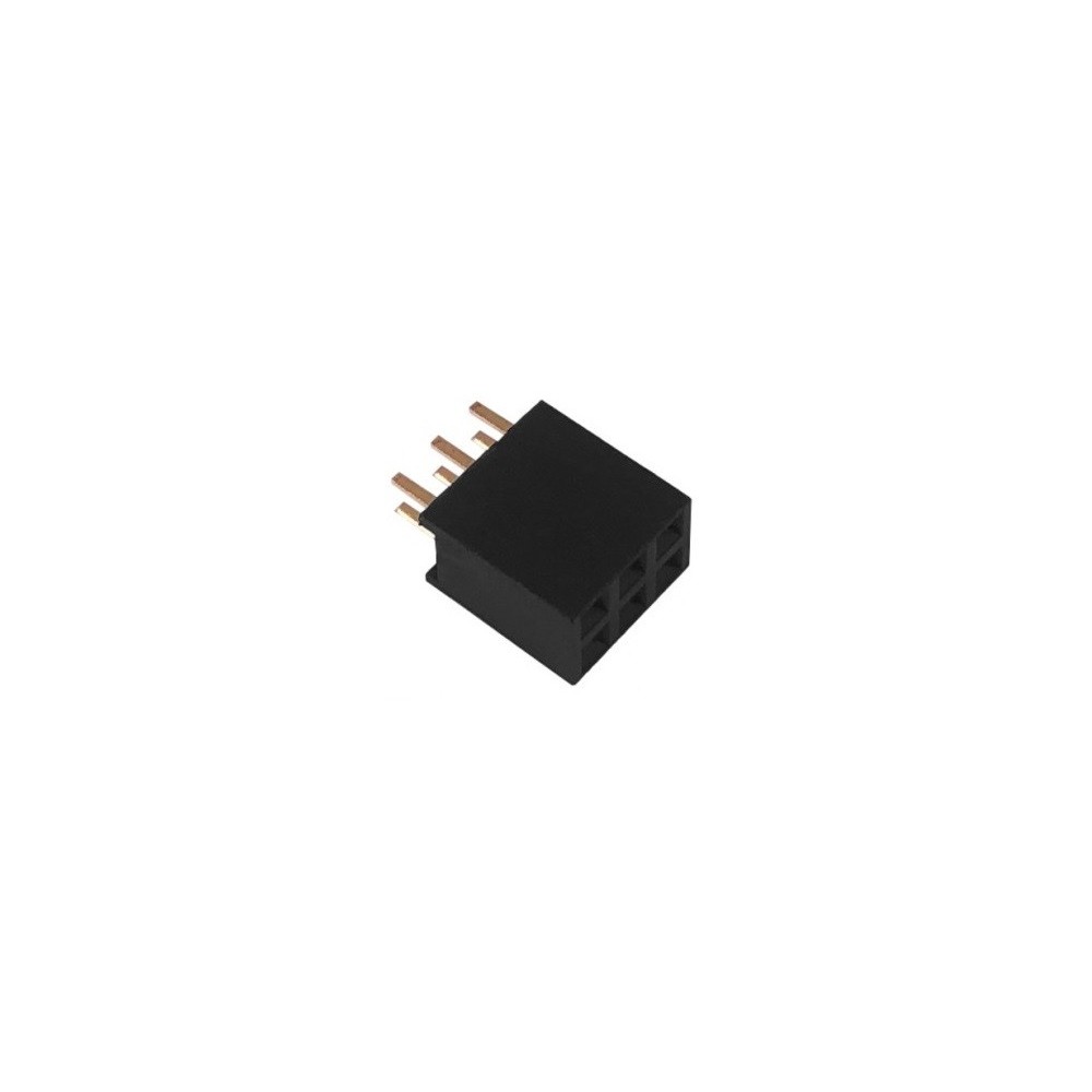 Gniazdo Żeńskie 2x3 2,54 krótkie 6pin