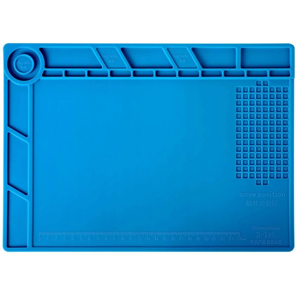 Mata Silikonowa serwisowa antypoślizgowa Izolacyjna Magnes Lutowania Organizer 350x250mm