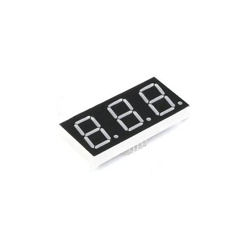 0.56'' cali 3x Wyświetlacz LED 7 segmentowy 2VDC Współna Anoda +