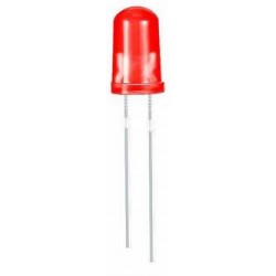 Dioda Led 5MM Czerwona od 2,0 V do 2,3 V 10 sztuk