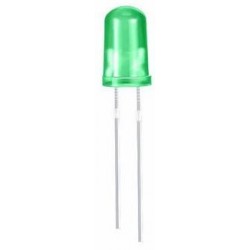Dioda Led 5MM Zielona od 2,3 V do 2,5 V 10 sztuk