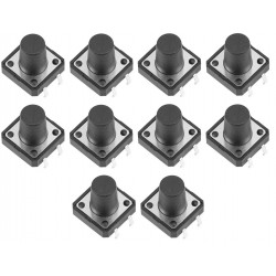 Microswitch 18mm Przełącznik Przycisk 12x12x18mm 10szt.