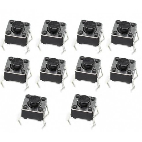 Microswitch 4,3mm Przełącznik Przycisk 6x6x4,3mm 10szt.