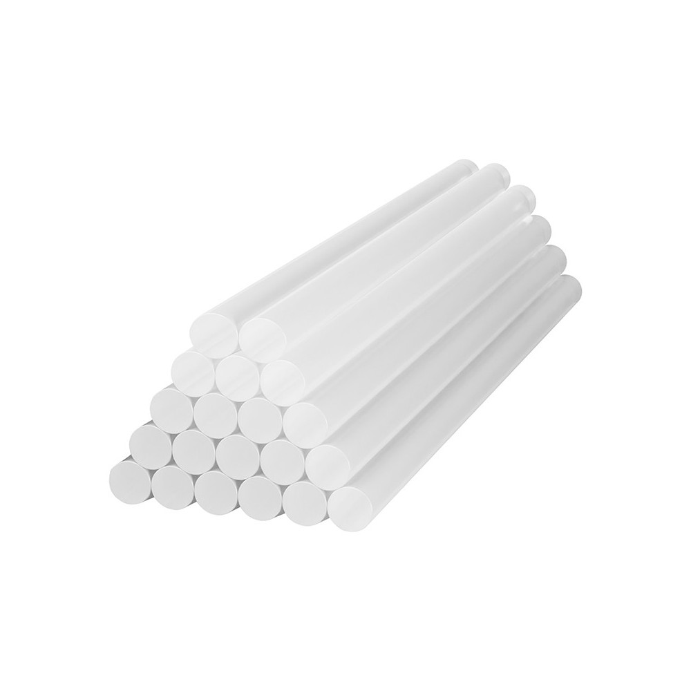 Klej do pistoletu cienki 7 / 150mm przezroczysty 20 sztuk